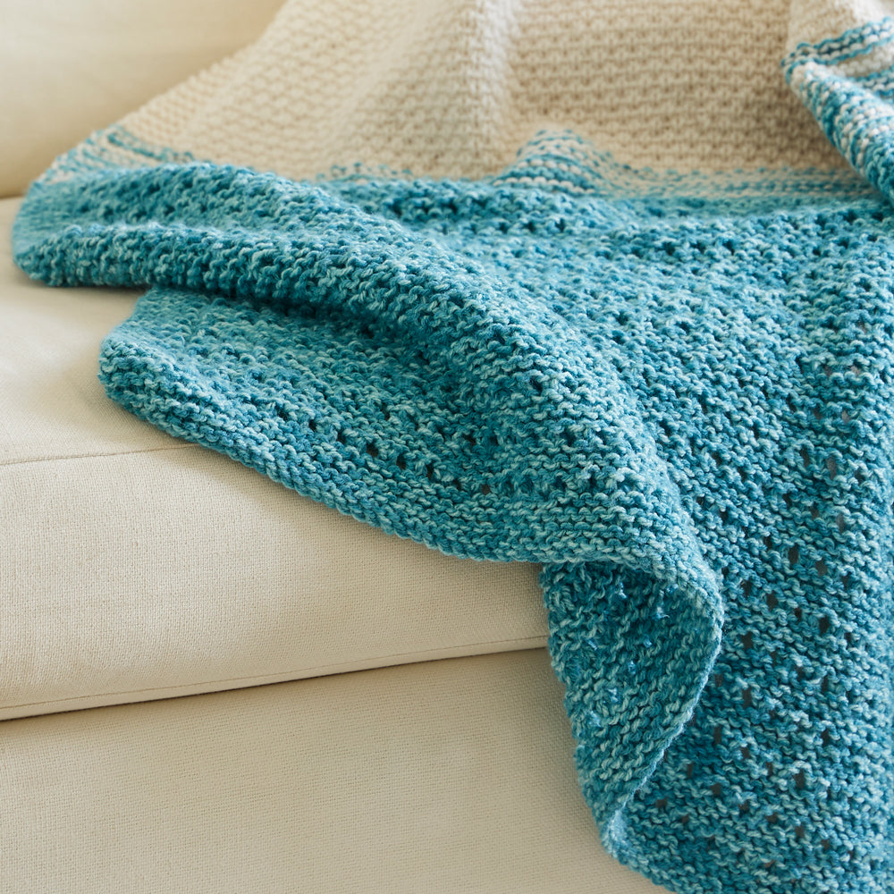 Land and Sea Knit Blanket