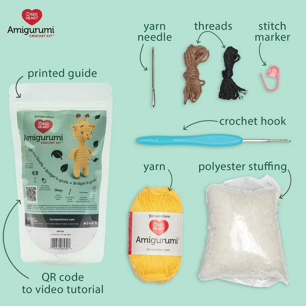 Bridget the Giraffe Amigurumi Kit