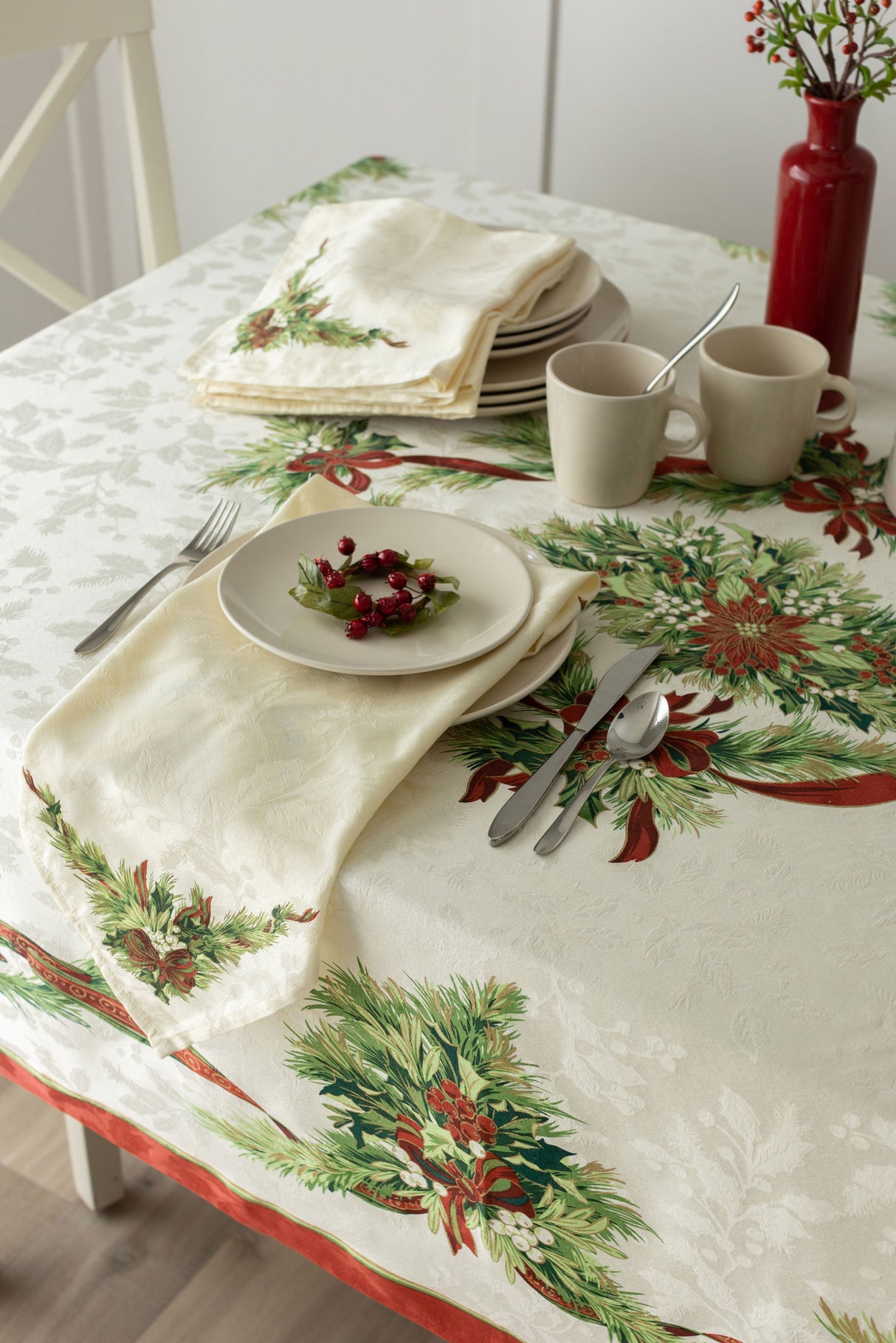 Christmas Ribbons Tablecloths