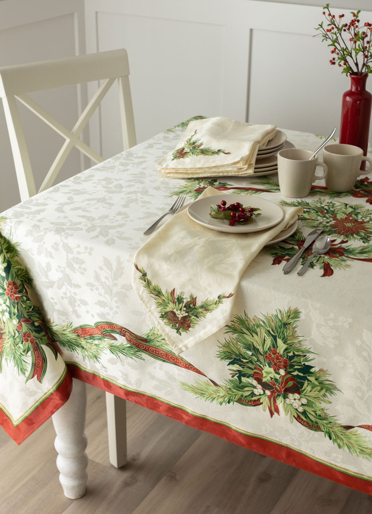 Christmas Ribbons Tablecloths