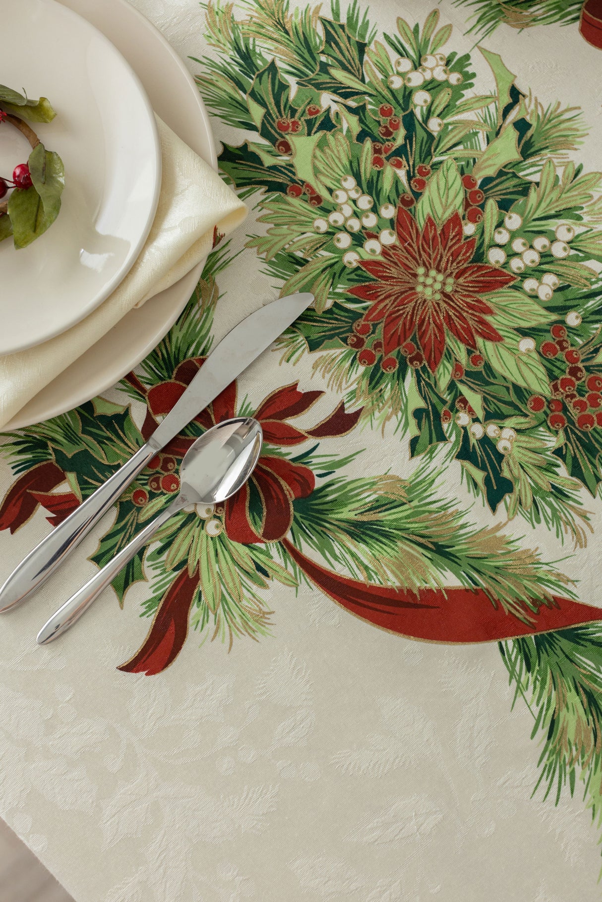 Christmas Ribbons Tablecloths