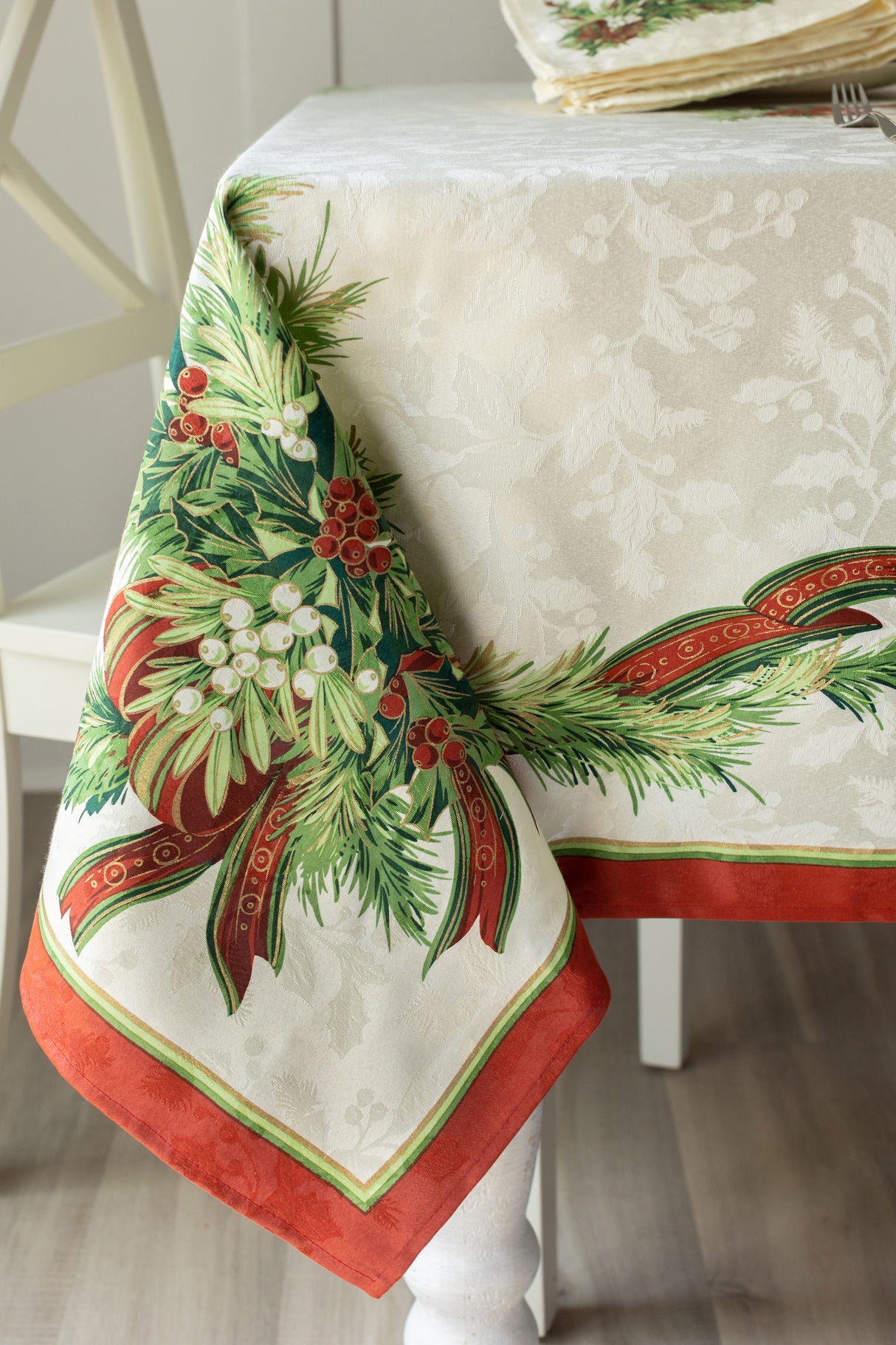 Christmas Ribbons Tablecloths