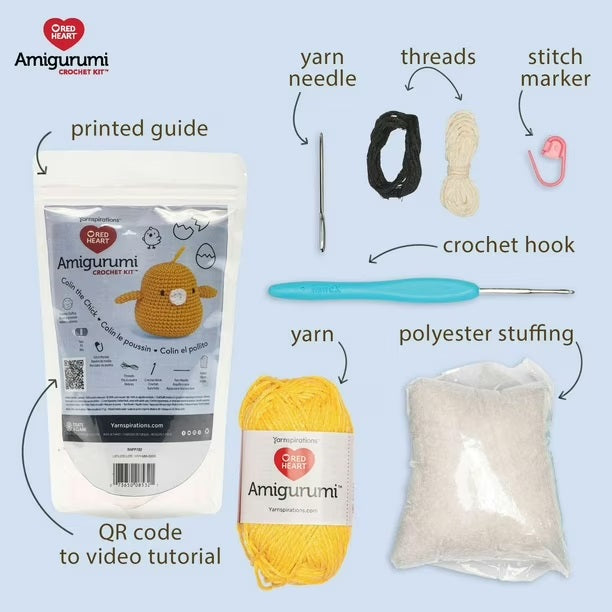 Colin the Chick Amigurumi Kit