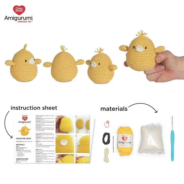 Colin the Chick Amigurumi Kit