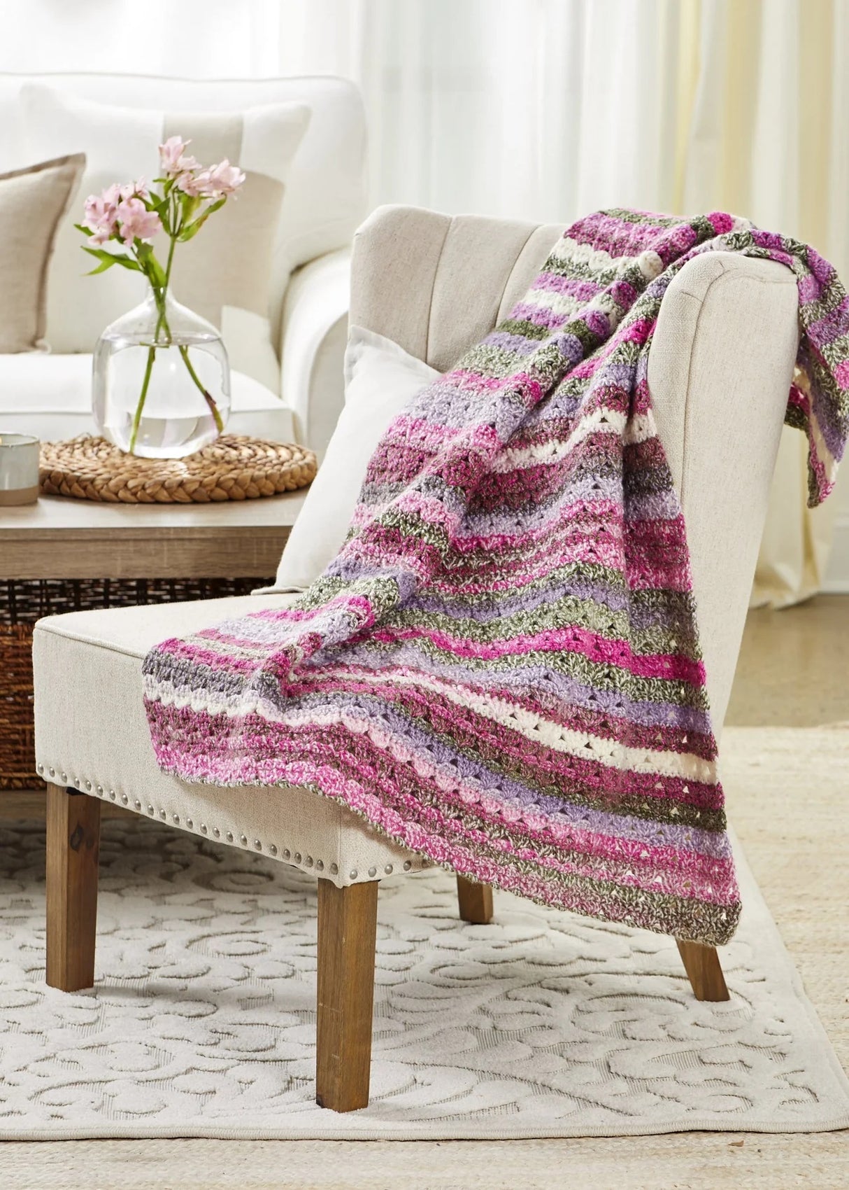 Free Springtime Throw Pattern
