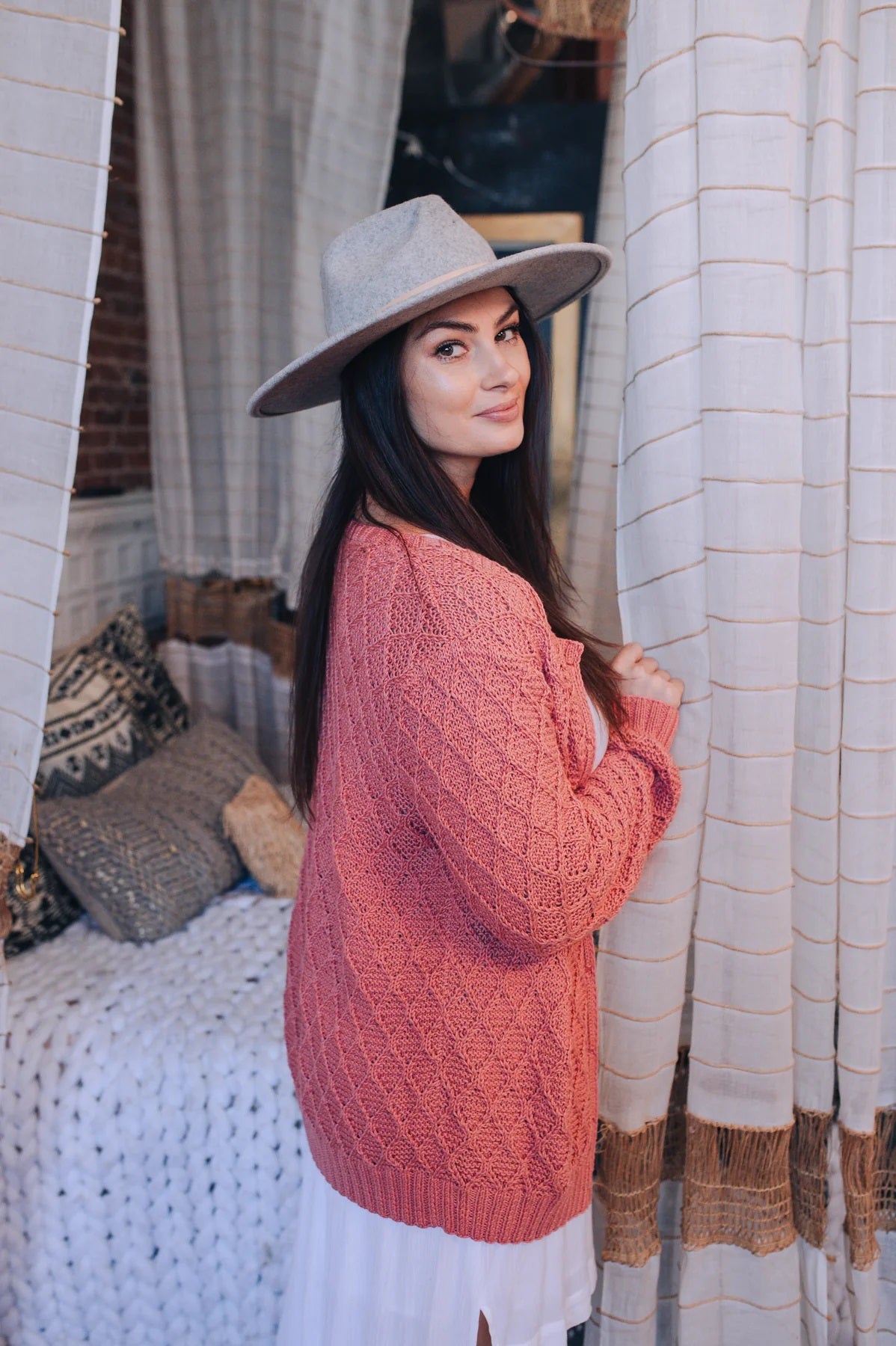 Free Waffle Stitch Cardigan Pattern – Mary Maxim Ltd