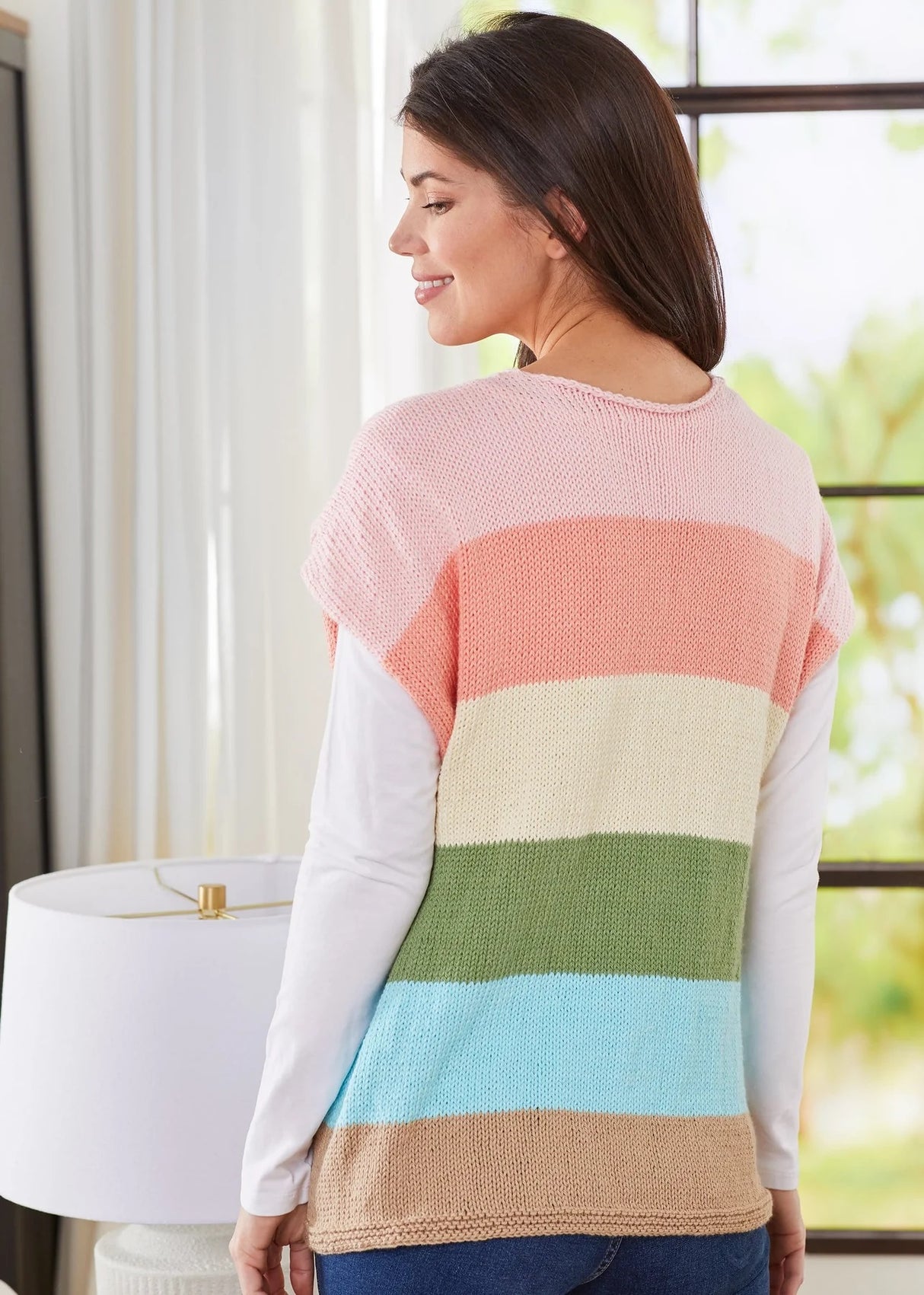 Free Striped Spring Cardi Pattern