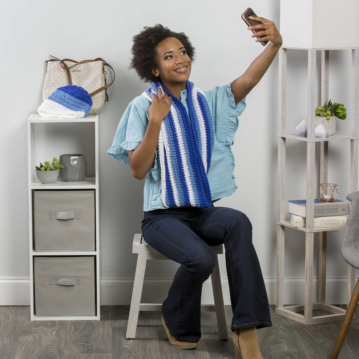 Free Fielding Crochet Hat & Scarf Pattern