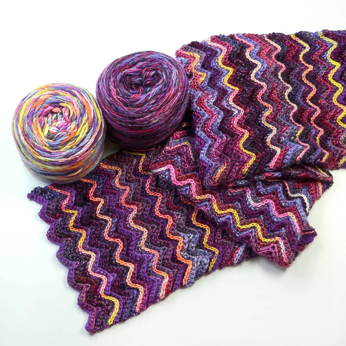 Free Textured Ripple Scarf Pattern