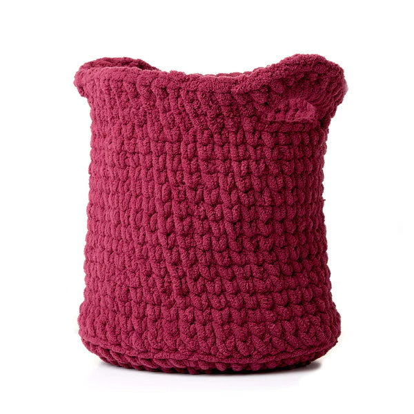 Modèle gratuit de panier au crochet Bernat Shadow Stitch