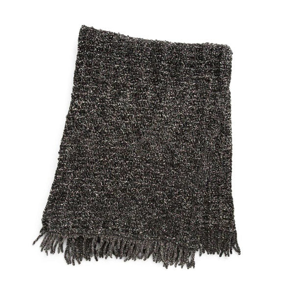 Free Waffle Fringe Crochet Blanket Pattern