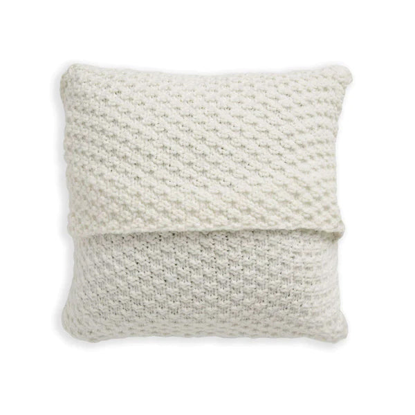 Free Bernat Check Border Knit Pillow Version 2 Pattern
