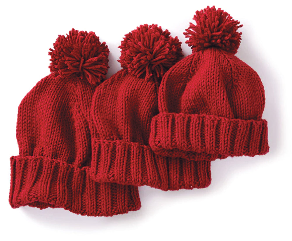 Free Basic Family Knit Hat Pattern – Mary Maxim Ltd