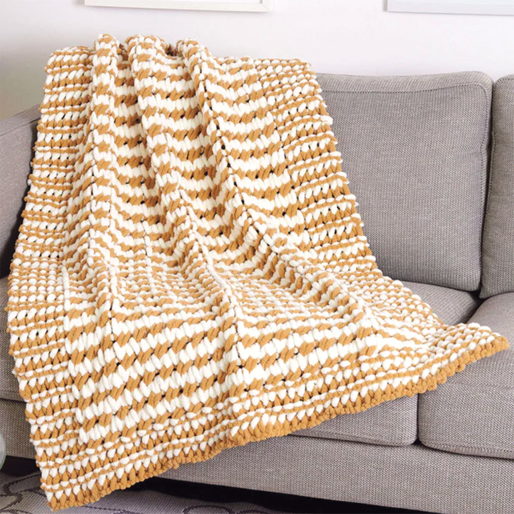Free EZ Stripes Texture Throw Pattern