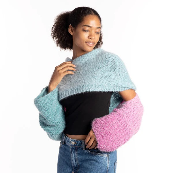 Free Knit Twisted Wrap Pattern