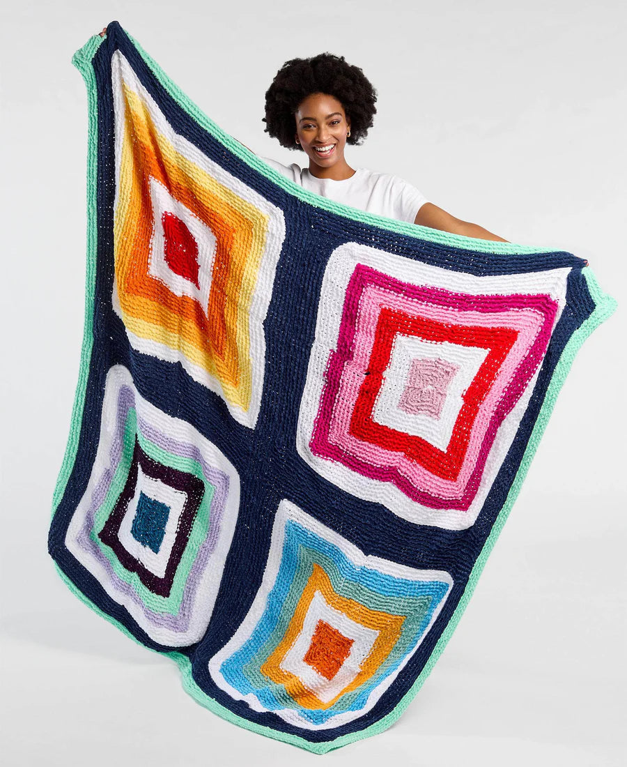 Free Kaleidoscope Corners Blanket Pattern