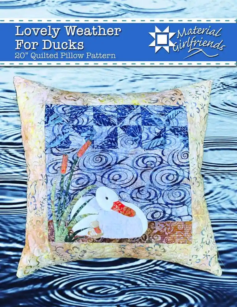 Lovely Weather for Ducks Quilted Pillow Kit