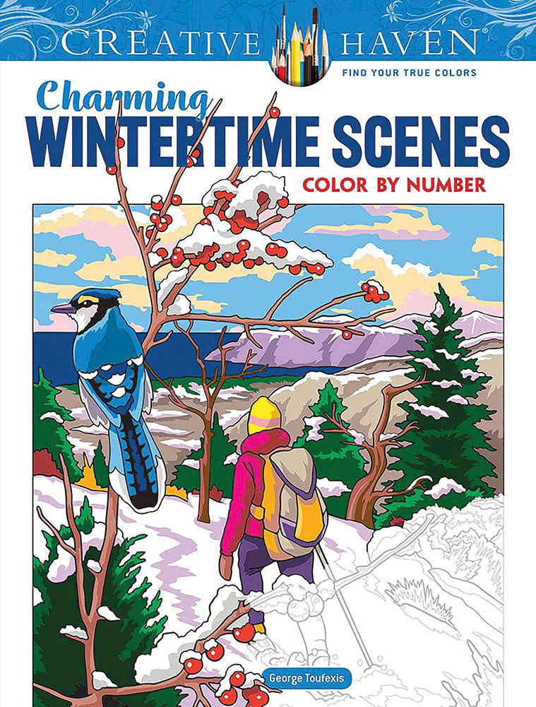 Wintertime Scenes Colouring Book