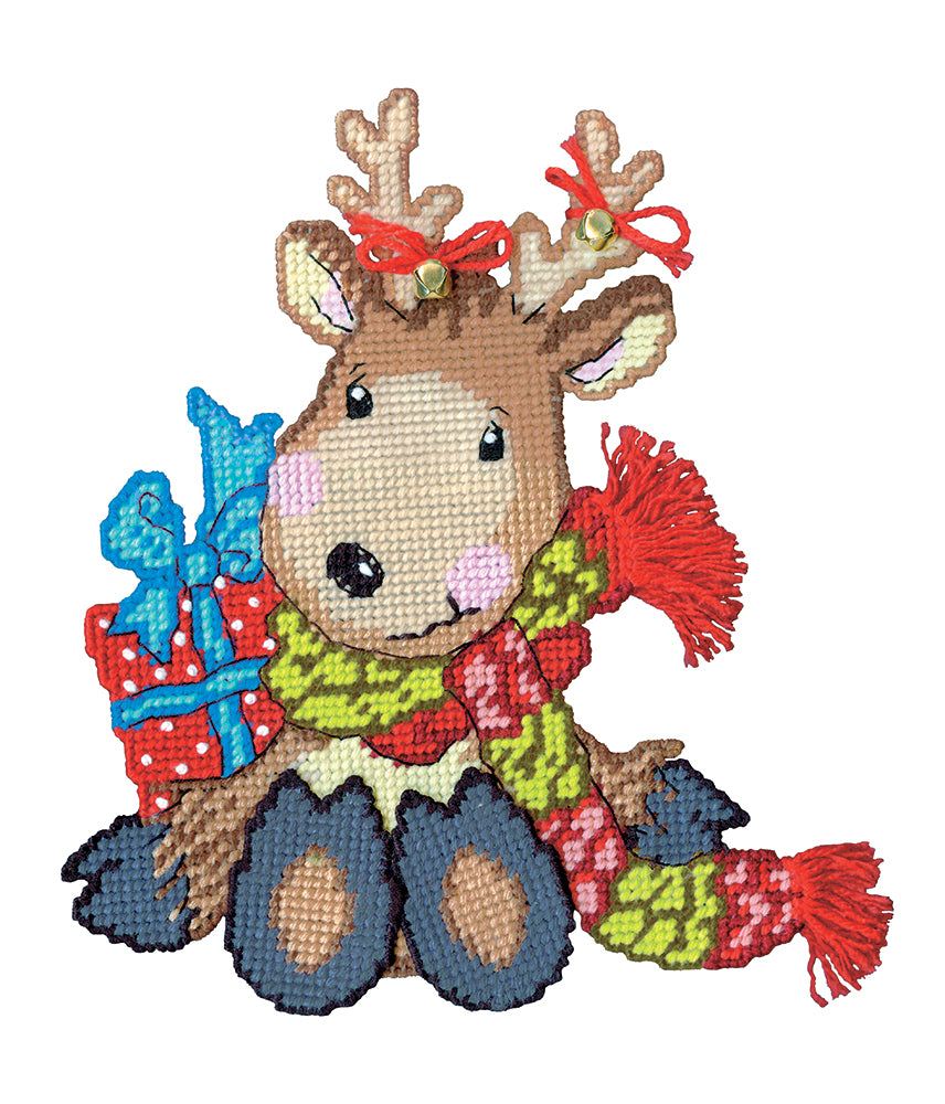 Jingle Deer Plastic Canvas Kit