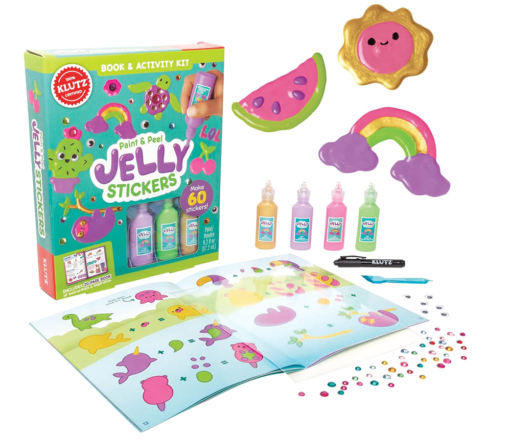 Klutz Paint & Peel Jelly Stickers Craft Kit Mary Maxim