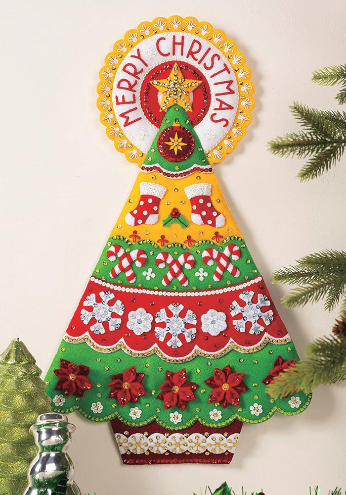 Merry Wishes Felt Wallhanging Kit