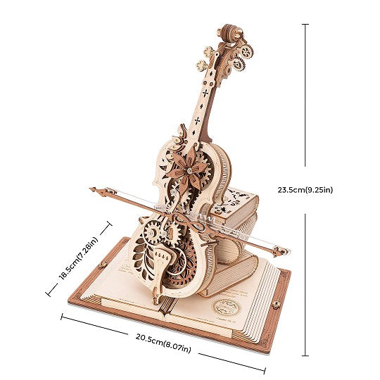 Magic Cello Wood Mechanical Kit