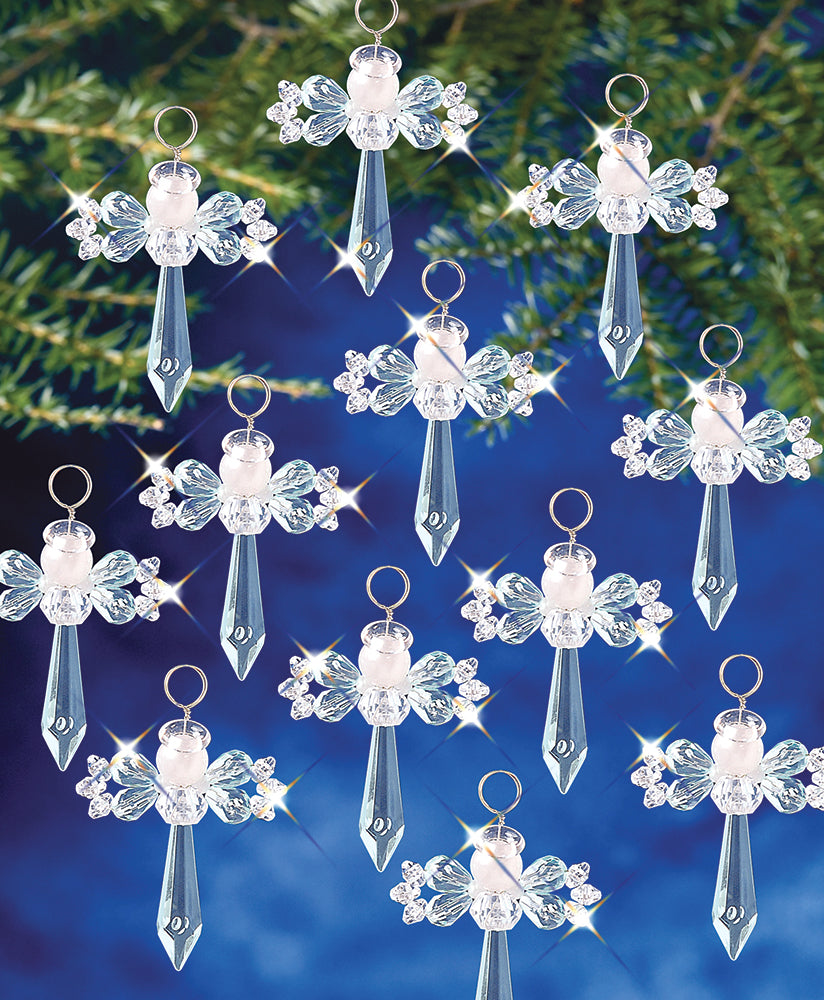 Faceted Elegance Angel Beaded Ornaments Kit