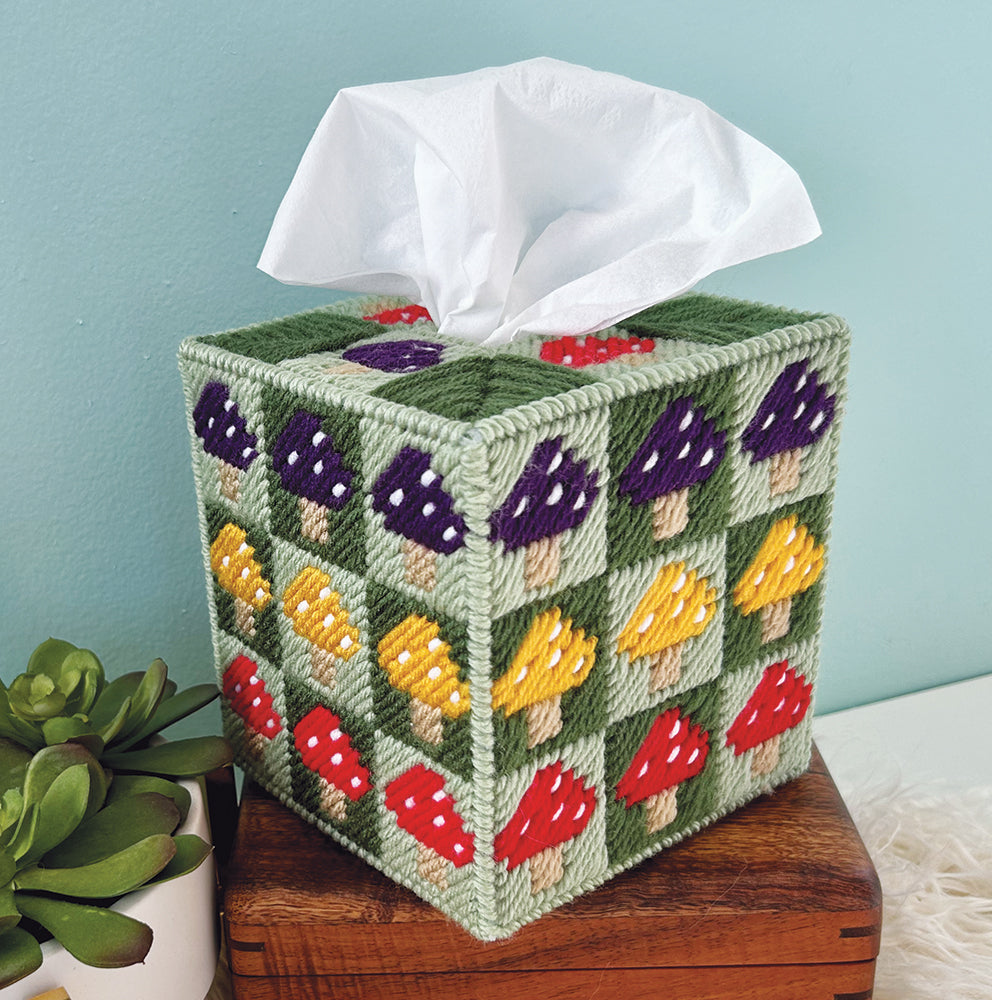Mushrooms Tissue Box Cover