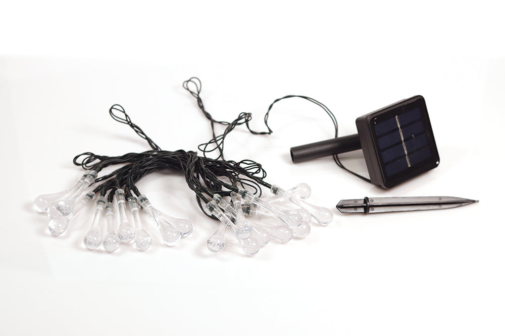 Solar LED Droplet String Lights