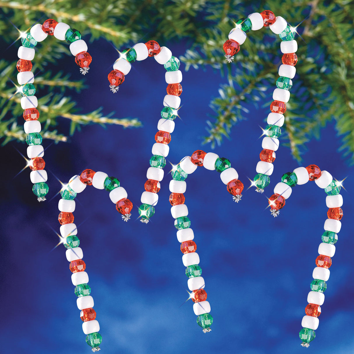 Easy Candy Canes Beaded Ornament Kit