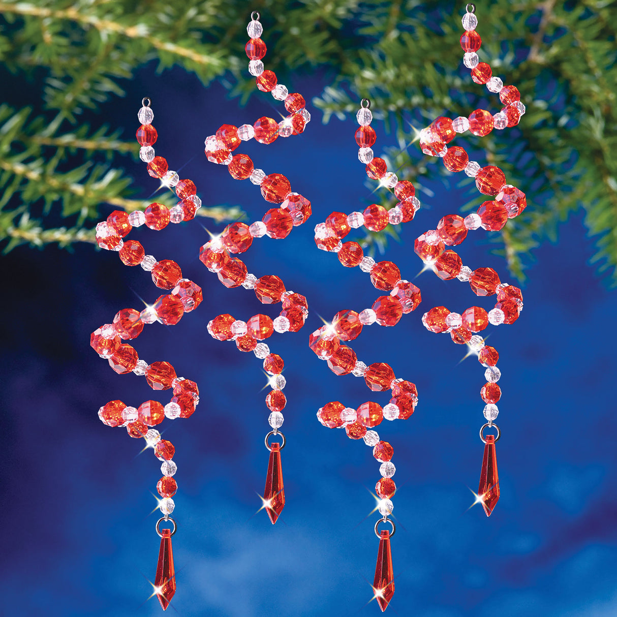 Peppermint Twist Beaded Ornament Kit