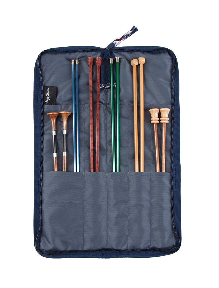 Elegant Blooms Zippered Knitting Needles Case