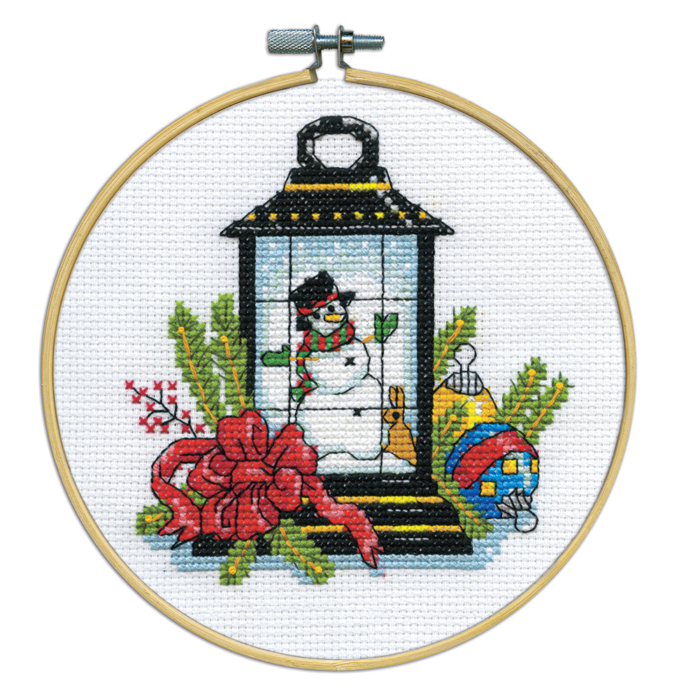Lantern Counted Cross Stitch Hoop Kit