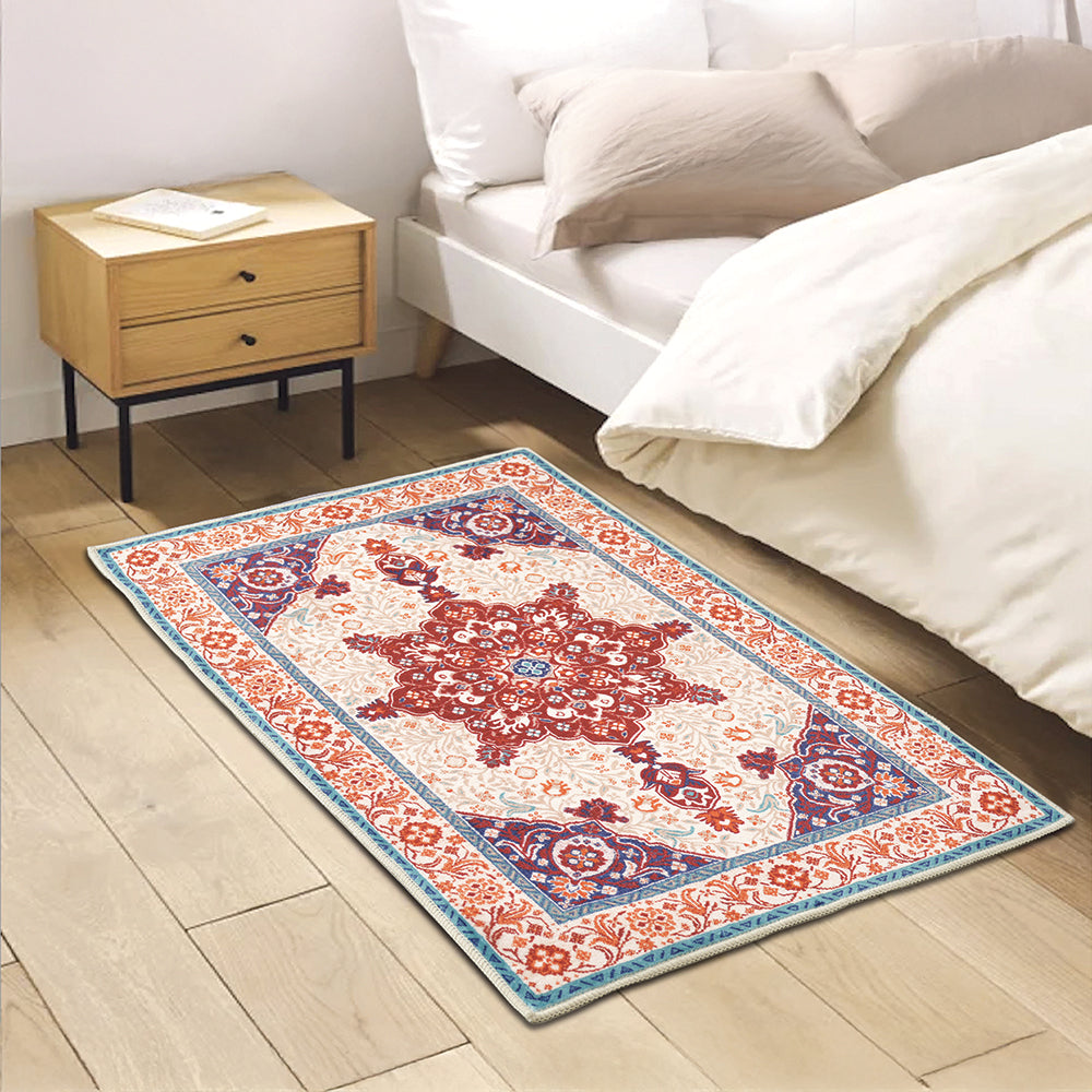 Laza Printed Flannel Washable Rug Set