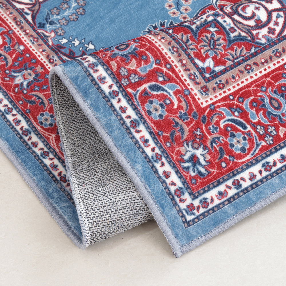 Lupa Printed Flannel Washable Rug Set