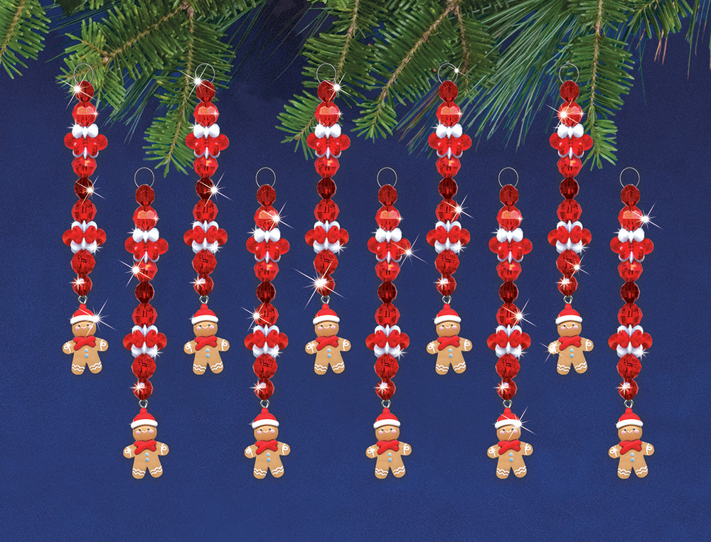 Gingerbread Drops Beaded Ornaments Kit
