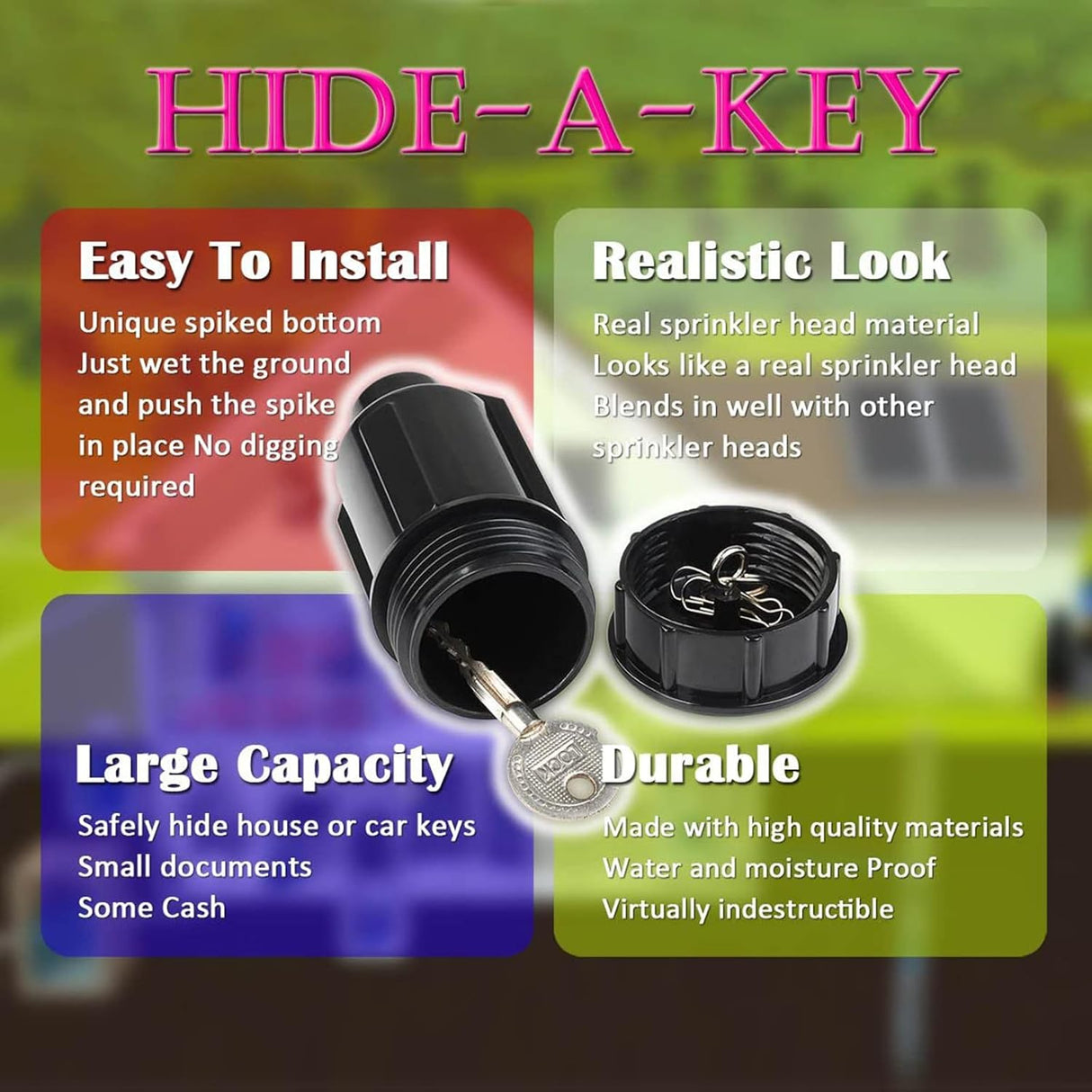 Hide-A-Key Sprinkler Head