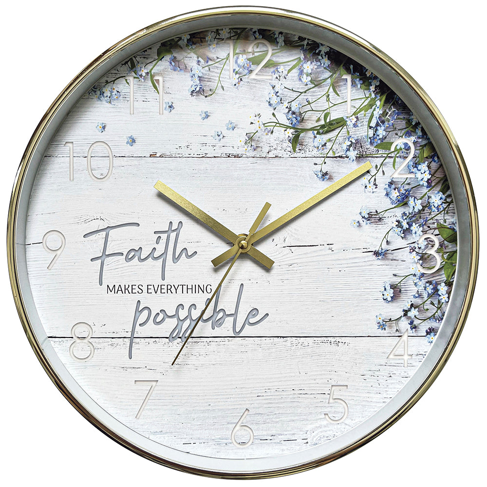 Horloge inspirante sur la foi