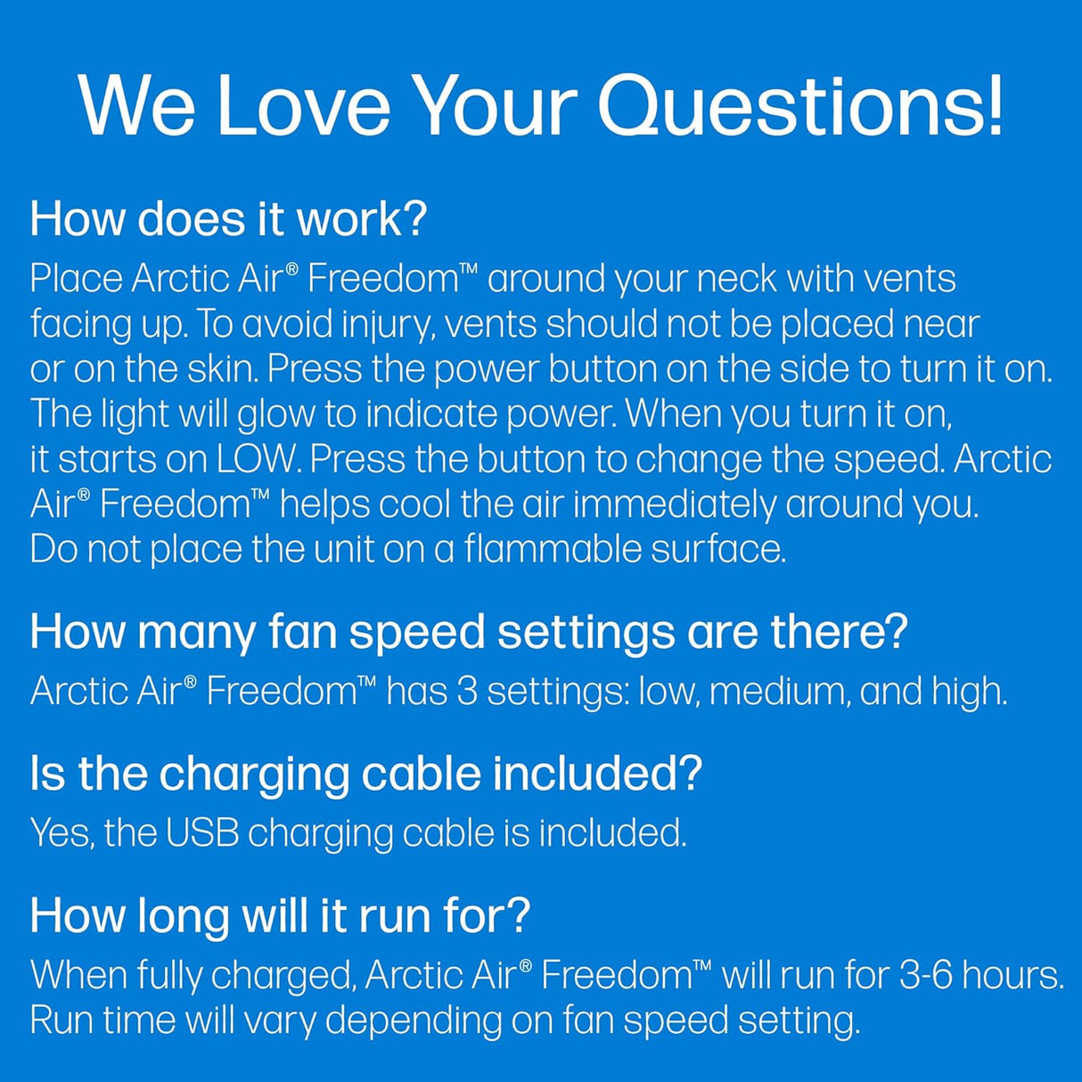 Arctic Air® Freedom Touch Neck Cooler