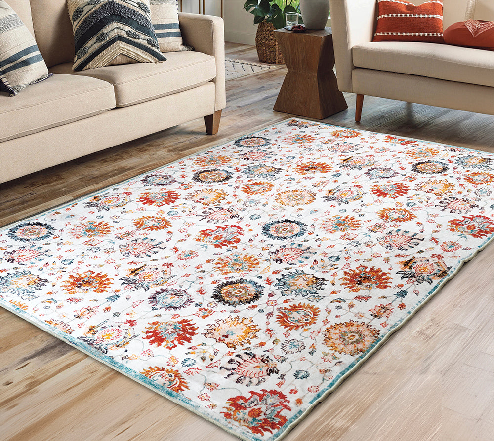 Dena Printed Flannel Washable Rug Set
