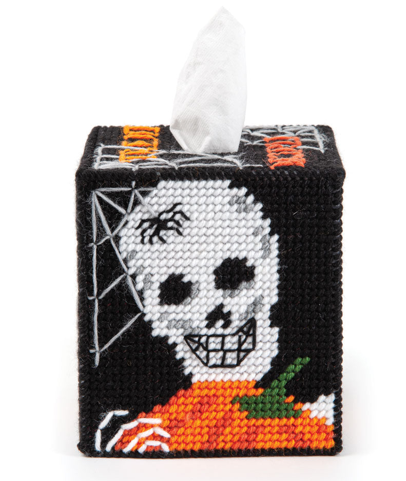 Trick or Treat Tissue Box Cover Plastic Canvas Kit