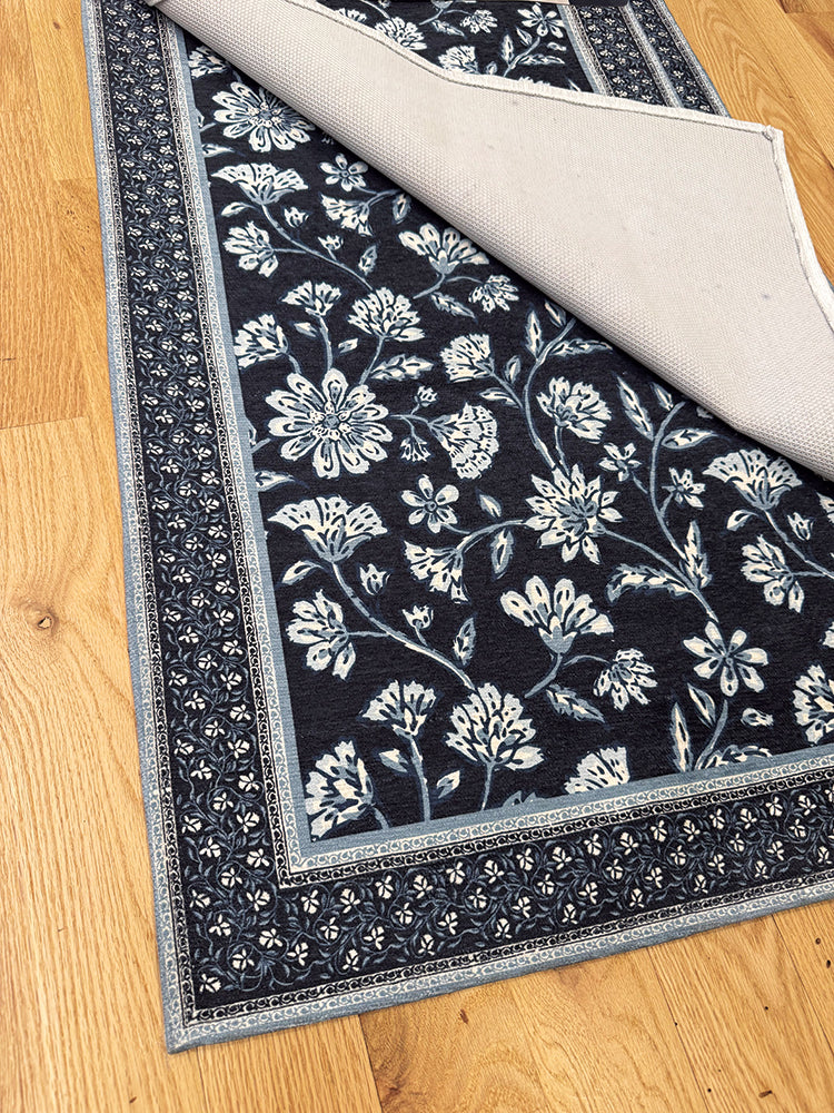 Windsor Printed Flannel Washable Rug Set