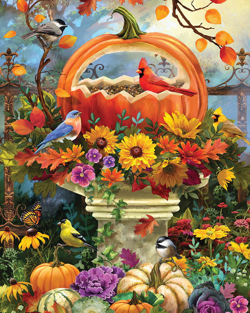 Bountiful Bird Feeder Jigsaw Puzzle