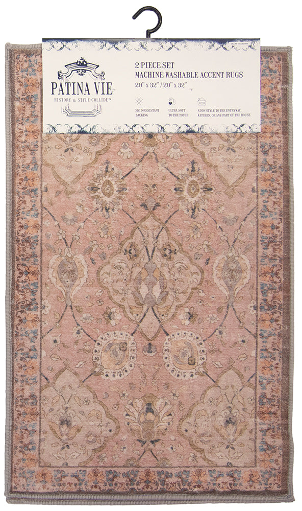 Cellini Printed Washable Rug Set