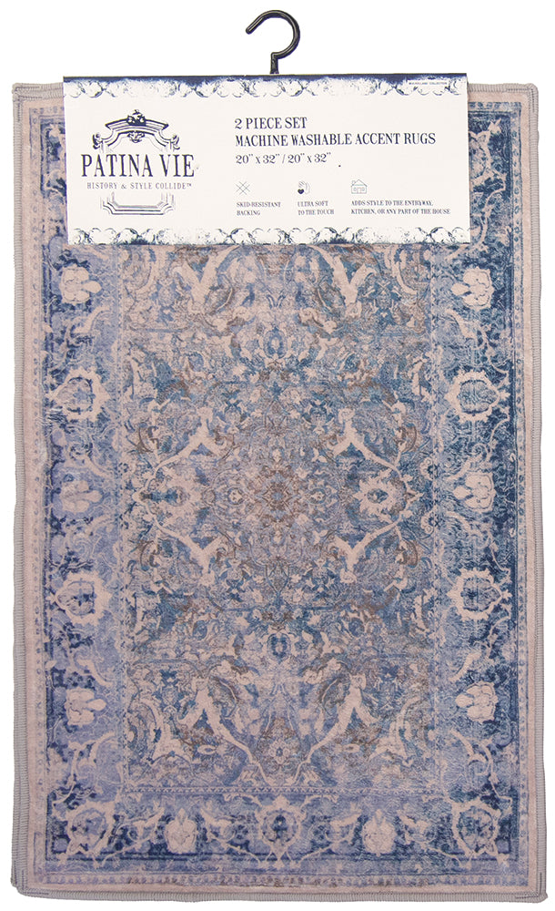 Mulholland Printed Washable Rug Set