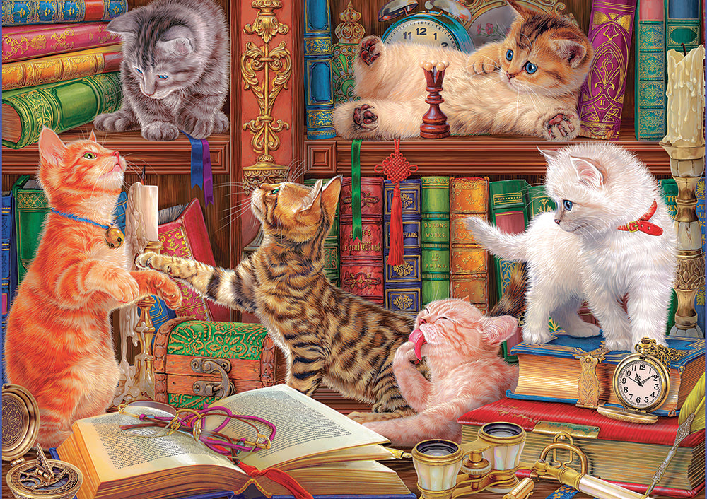 Library Kittens Jigsaw Puzzle
