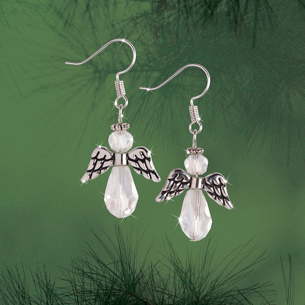 Crystal Angels Earring Set