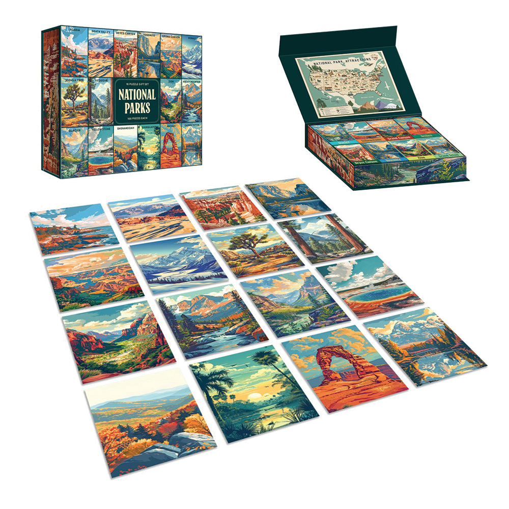 National Parks Jigsaw Puzzles Box Set