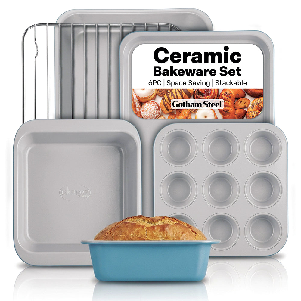 Gotham Steel Bakeware Stackable 6 pc Set