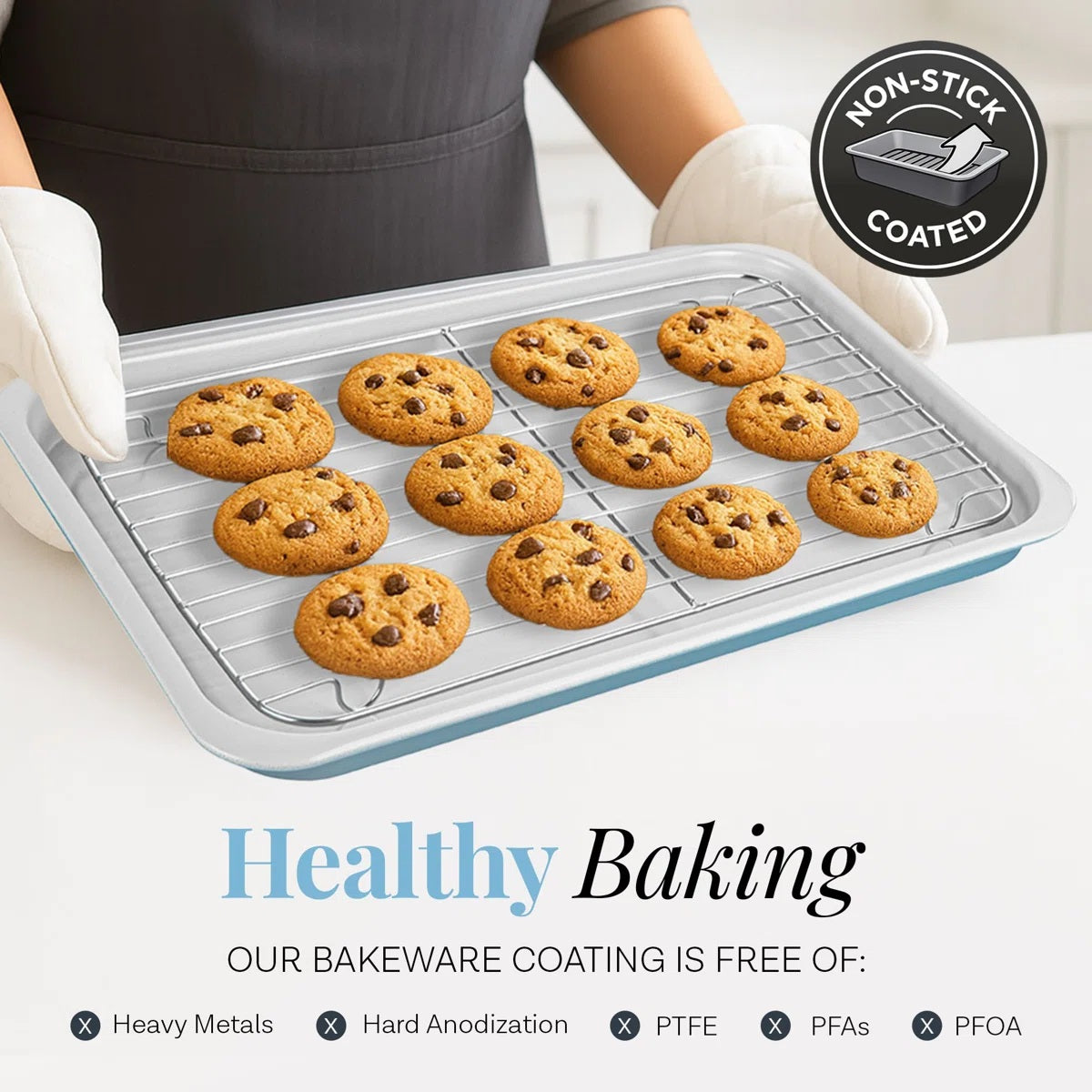 Gotham Steel Bakeware Stackable 6 pc Set